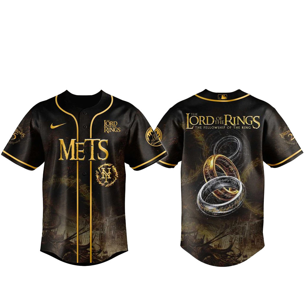 New York Mets x The Lord Of The Rings Baseball Jersey 1 New York Mets x The Lord Of The Rings Baseball Jersey