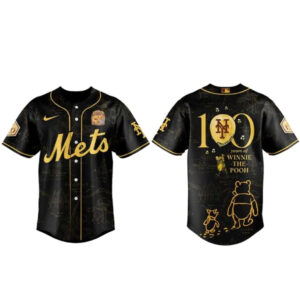 New York Mets x Winnie The Pooh 100th Anniversary Baseball Jersey