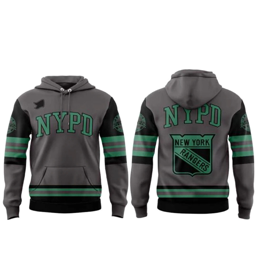 New York Rangers Repping New York NYPD Finest Shirt 2 New York Rangers Repping New York NYPD Finest Hoodie