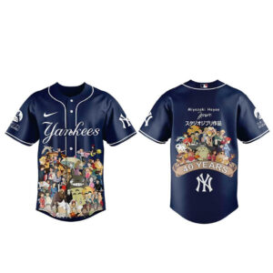 New York Yankees Miyazaki Hayao 40 Years Of Studio Ghibli 2026 Baseball Jersey