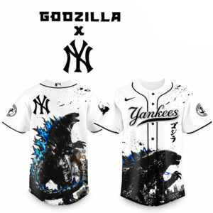 New York Yankees x Godzilla Monster Baseball Jersey