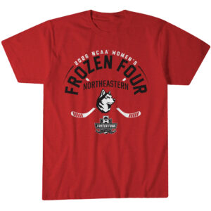 Northeastern Women's Hockey 2026 Frozen Four T-Shirt
