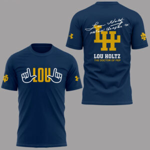 Notre Dame Fighting Irish In Memories Of Lou Holtz 2026 T-Shirt