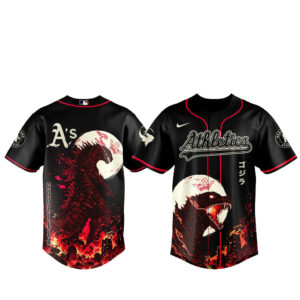Oakland Athletics x Godzilla Minus Zero Baseball Jersey