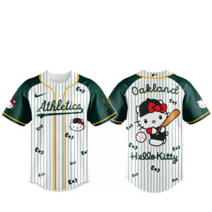 Oakland Athletics x Hello Kitty 2026 And Sanrio World Baseball Jersey