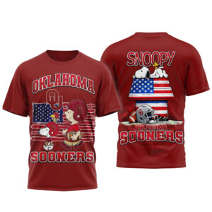 Oklahoma Sooners x Snoopy Celebrate America 250th Anniversary 2026 T-Shirt