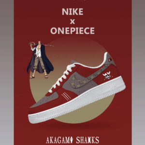 One Piece Akagami Shanks Air Force 1 Shoes Sneakers