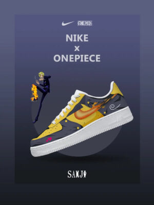 One Piece Black Leg Sanji Air Force 1 Shoes Sneakers