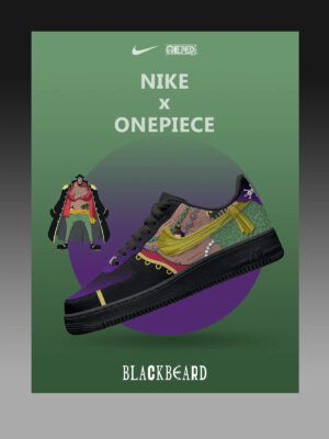 One Piece Blackbeard Air Force 1 Shoes Sneakers