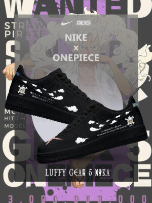 One Piece Luffy Gear 5 Nika Air Force 1 Shoes Sneakers Version 1
