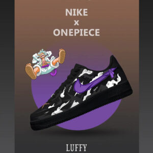 One Piece Luffy Gear 5 Nika Air Force 1 Shoes Sneakers Version 3
