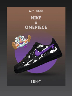 One Piece Luffy Gear 5 Nika Air Force 1 Shoes Sneakers Version 3