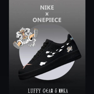 One Piece Luffy Gear 5 Nika Air Force 1 Shoes Sneakers Version 4
