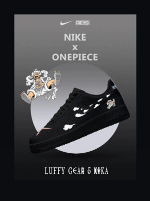 One Piece Luffy Gear 5 Nika Air Force 1 Shoes Sneakers Version 4