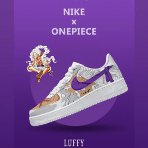One Piece Luffy Gear 5 Nika Air Force 1 Shoes Sneakers Version 5