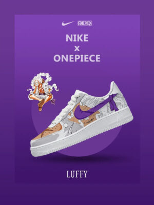 One Piece Luffy Gear 5 Nika Air Force 1 Shoes Sneakers Version 5
