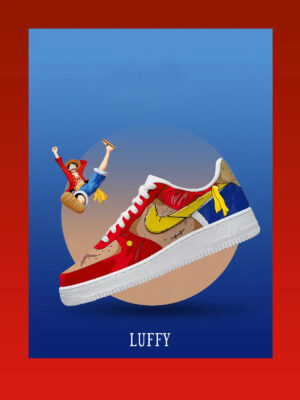 One Piece Monkey D. Luffy Air Force 1 Shoes Sneakers Version 2