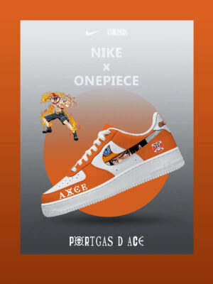 One Piece Portgas D Ace Air Force 1 Shoes Sneakers