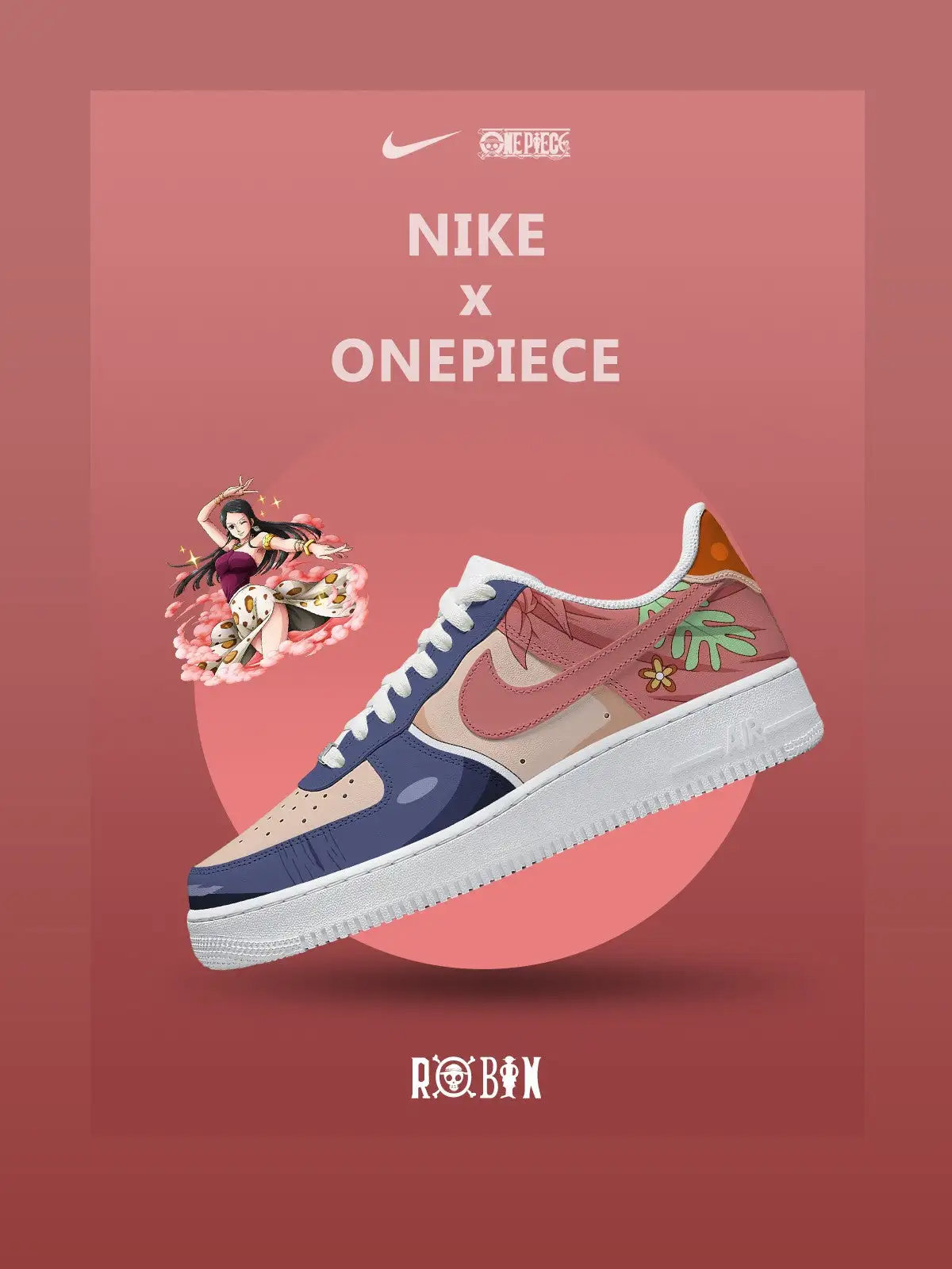 One Piece Robin Air Force 1 Shoes Sneakers 1 One Piece Robin Air Force 1 Shoes Sneakers