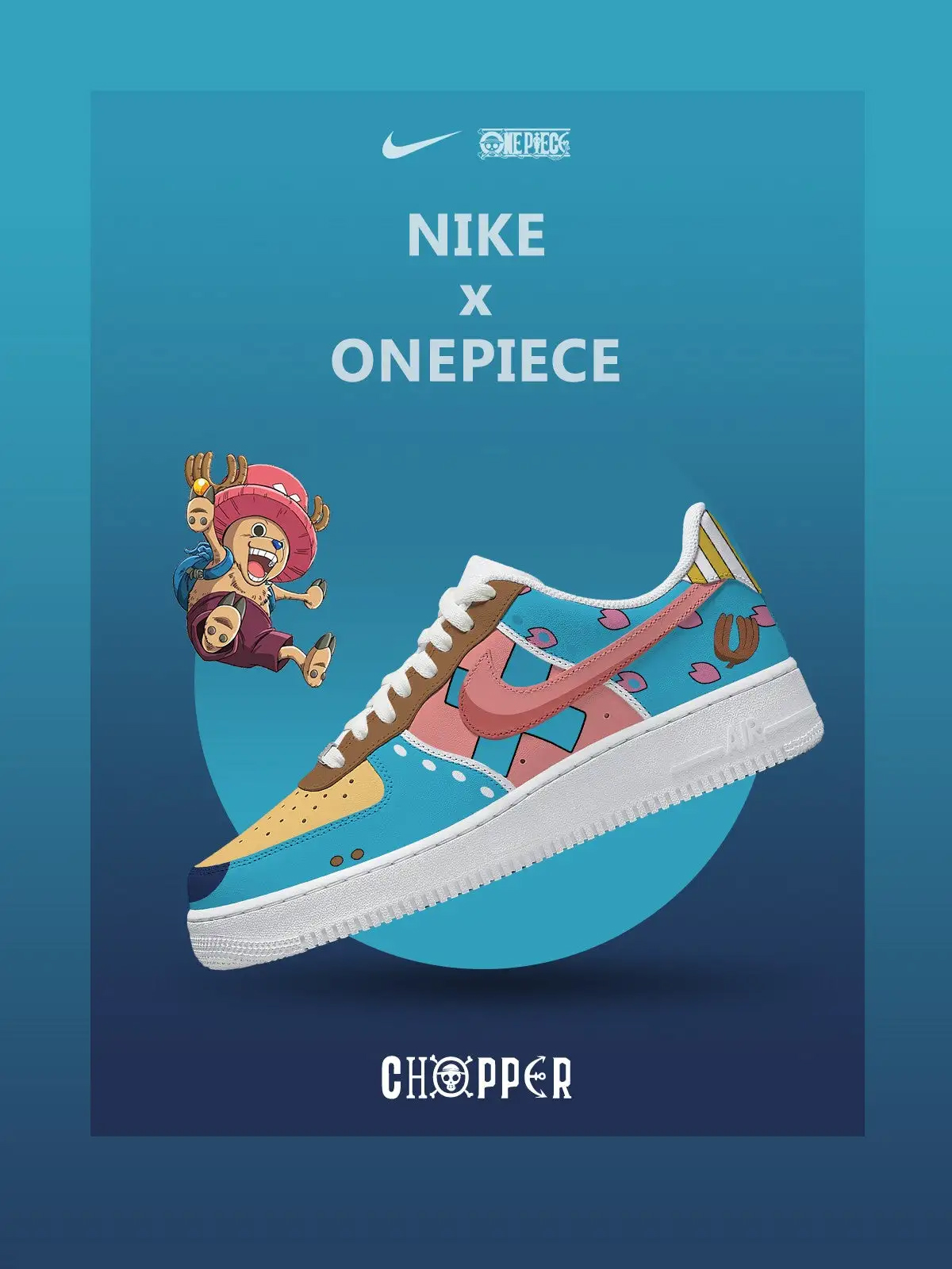 One Piece Tony Tony Chopper Air Force 1 Shoes Sneakers 1 One Piece Tony Tony Chopper Air Force 1 Shoes Sneakers