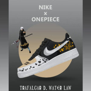 One Piece Trafalgar D. Water Law Air Force 1 Shoes Sneakers Version 2