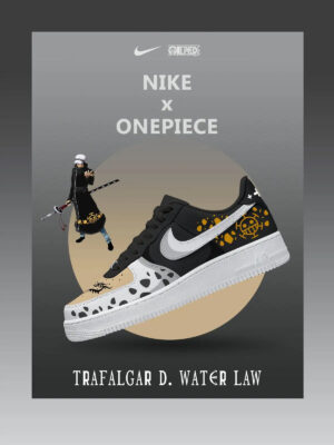 One Piece Trafalgar D. Water Law Air Force 1 Shoes Sneakers Version 2