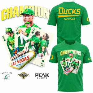 Oregon Ducks Baseball Champions Las Vegas 2026 T-Shirt