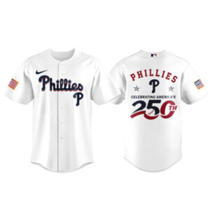 Philadelphia Phillies Celebrating America’s 250th Baseball Jersey