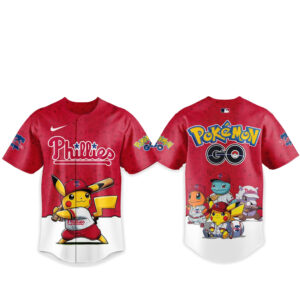 Philadelphia Phillies Pokemon Go Night 2026 Game Baseball Jersey