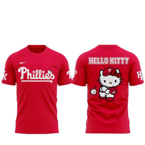 Philadelphia Phillies x Hello Kitty Night 2026 All Red T-Shirt