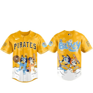 Pittsburgh Pirates Bluey Night Game Baseball Jersey