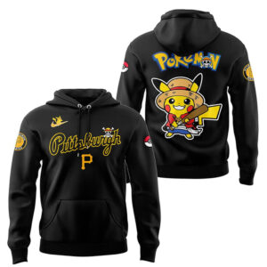 Pittsburgh Pirates x One Piece x Pokemon 2026 Anime Night Hoodie