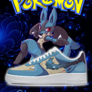 Pokemon Lucario Style 1 Air Force 1 Shoes Sneakers