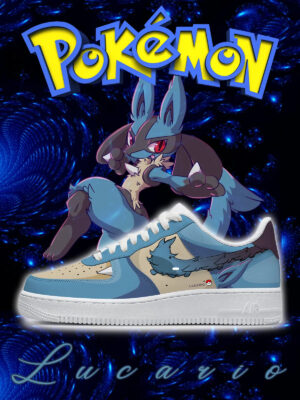 Pokemon Lucario Style 1 Air Force 1 Shoes Sneakers