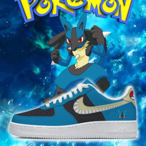 Pokemon Lucario Style 2 Air Force 1 Shoes Sneakers