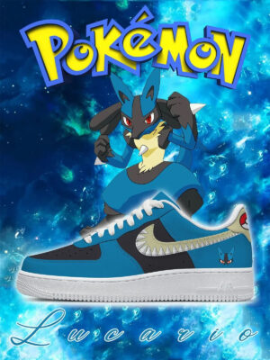 Pokemon Lucario Style 2 Air Force 1 Shoes Sneakers