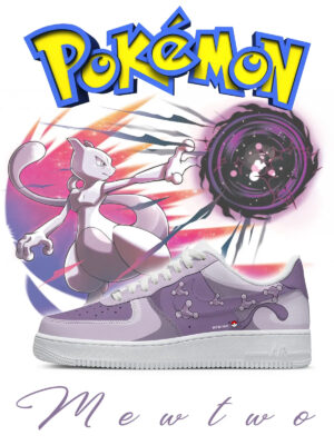 Pokemon Mewtwo Air Force 1 Shoes Sneakers