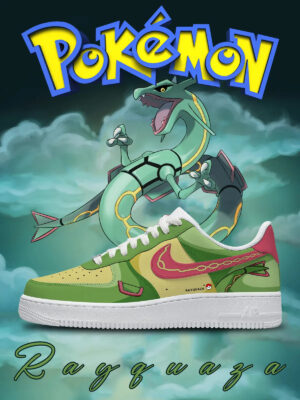 Pokemon Rayquaza Air Force 1 Shoes Sneakers