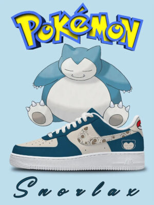Pokemon Snorlax Air Force 1 Shoes Sneakers