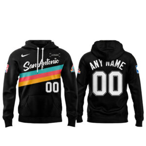 San Antonio Spurs Back To Black City 2026 Personalized Hoodie