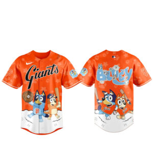 San Francisco Giants Bluey Night Game Baseball Jersey