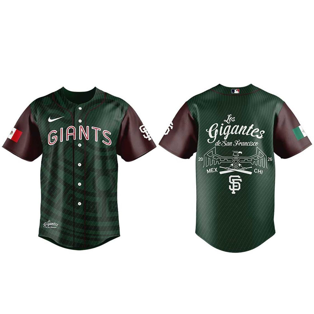 San Francisco Giants Mexican Heritage Honor Night 2026 Baseball Jersey 1 San Francisco Giants Mexican Heritage Honor Night 2026 Baseball Jersey