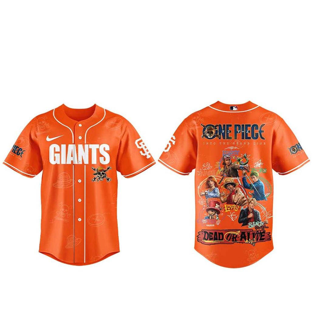 San Francisco Giants One Piece 2026 Dead Or Alive Baseball Jersey 1 San Francisco Giants One Piece 2026 Dead Or Alive Baseball Jersey