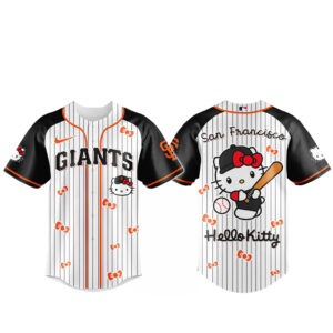 San Francisco Giants x Hello Kitty 2026 And Sanrio World Baseball Jersey