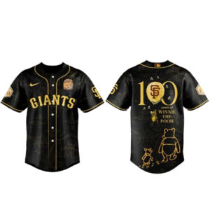 San Francisco Giants x Winnie The Pooh 100th Anniversary Baseball Jersey