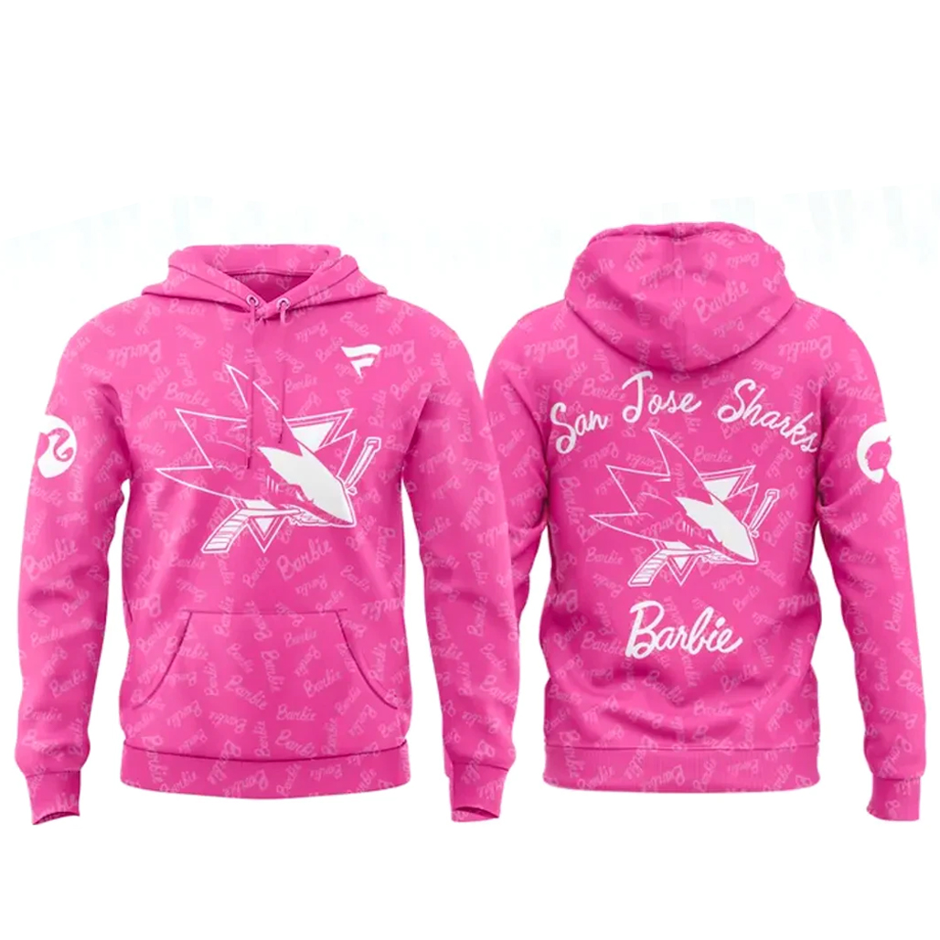 San Jose Sharks x Barbie Game Day Shirt 2 San Jose Sharks x Barbie Game Day Hoodie
