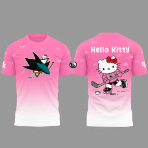 San Jose Sharks x Hello Kitty Pink 2026 T-Shirt