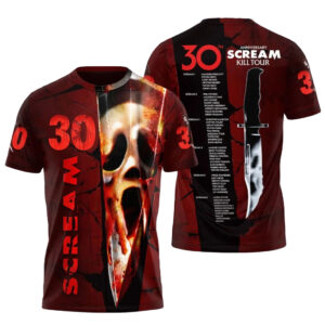 Scream 30th Anniversary Ghostface Kill Tour Shirt