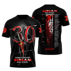 Scream 30th Anniversary Horror Movie Tour Kill Shirt