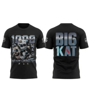 Seattle Kraken Adam Larsson Big 1Kat 1000 Games 2026 Shirt